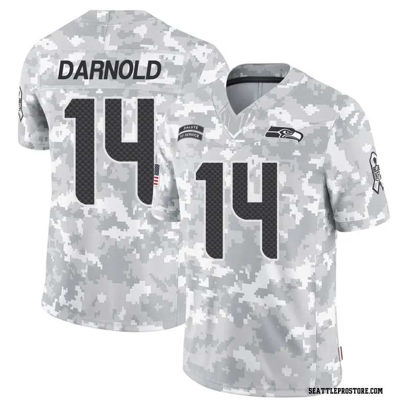 Arctic Camo Youth Sam Darnold Seattle Seahawks Limited 2024 Salute to Service Jersey