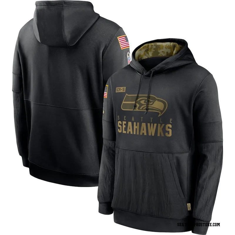 Black Men's Seattle Seahawks 2020 Salute to Service Sideline