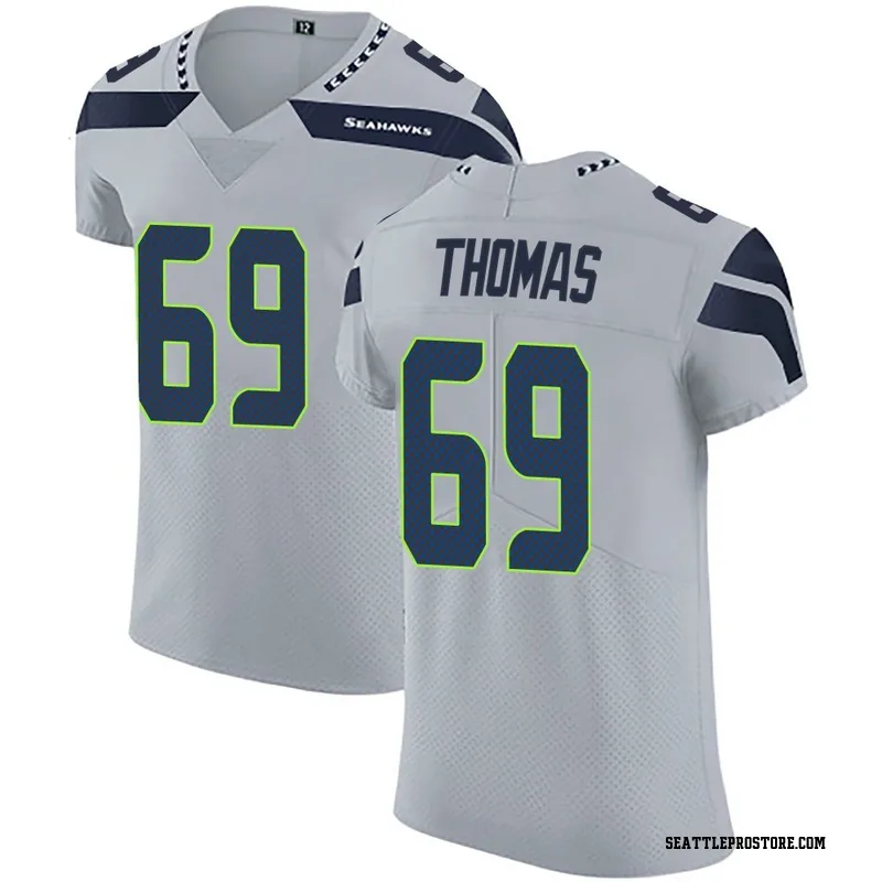 Gray Men's Bubba Thomas Seattle Seahawks Elite Alternate Vapor Untouchable Jersey
