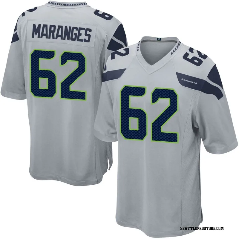 Gray Men's Federico Maranges Seattle Seahawks Game Alternate Jersey