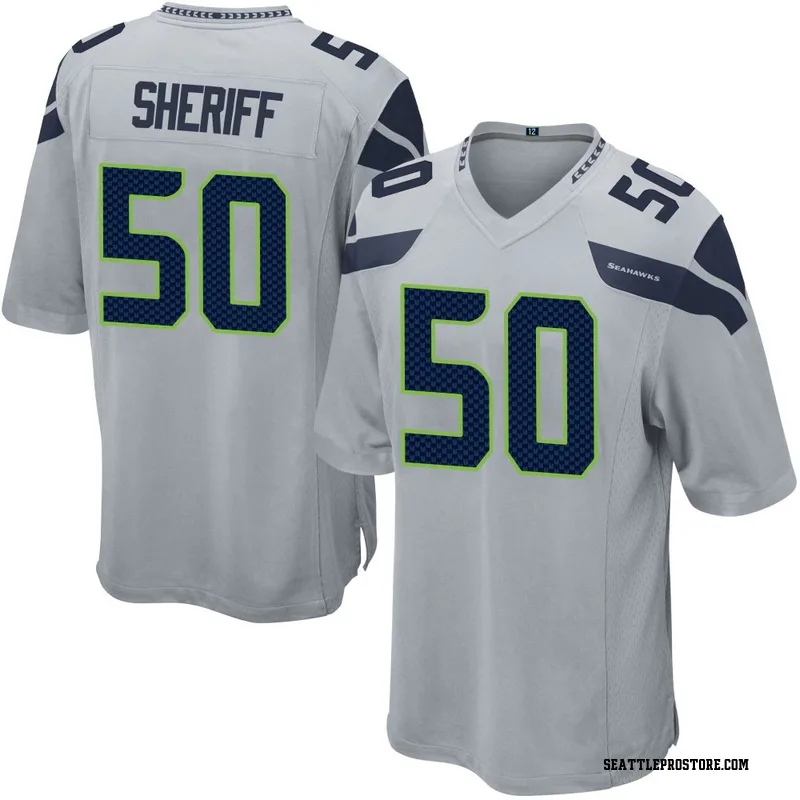 Gray Men's Jamie Sheriff Seattle Seahawks Game Alternate Jersey