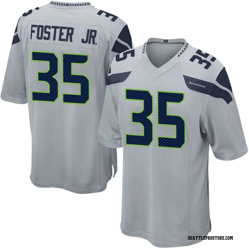 Gray Men's Montorie Foster Jr. Seattle Seahawks Game Alternate Jersey
