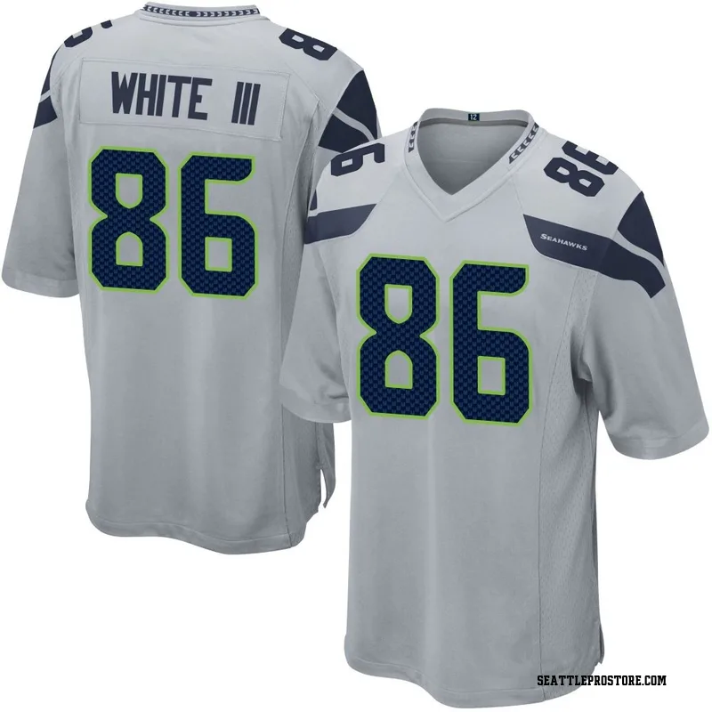 Gray Men's Ricky White III Seattle Seahawks Game Alternate Jersey