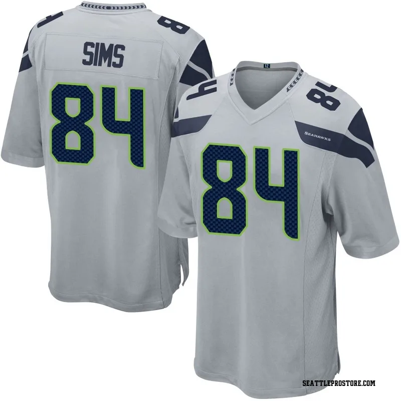 Gray Men's Steven Sims Seattle Seahawks Game Alternate Jersey