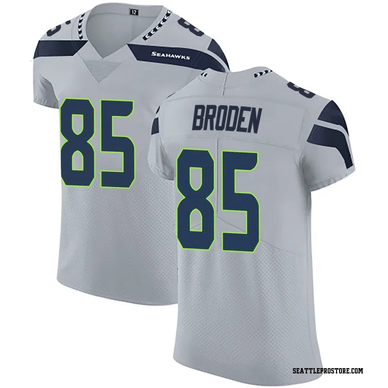 Gray Men's Tyrone Broden Seattle Seahawks Elite Alternate Vapor Untouchable Jersey