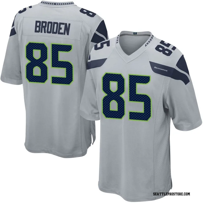 Gray Men's Tyrone Broden Seattle Seahawks Game Alternate Jersey