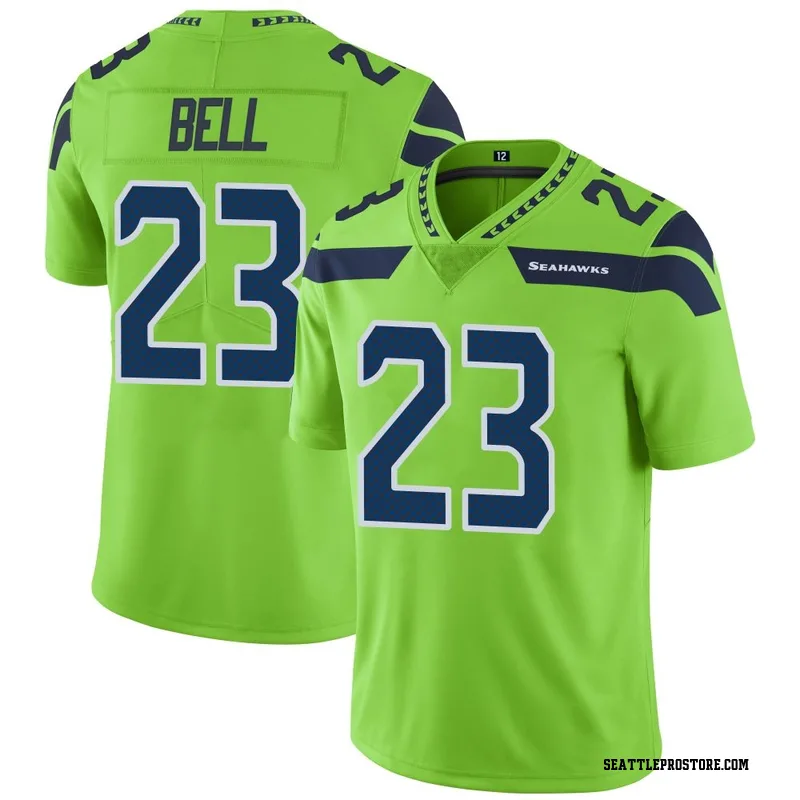 Green Men's D'Anthony Bell Seattle Seahawks Limited Color Rush Neon Jersey