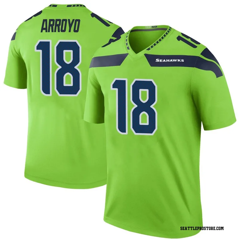 Green Men's Elijah Arroyo Seattle Seahawks Legend Color Rush Neon Jersey