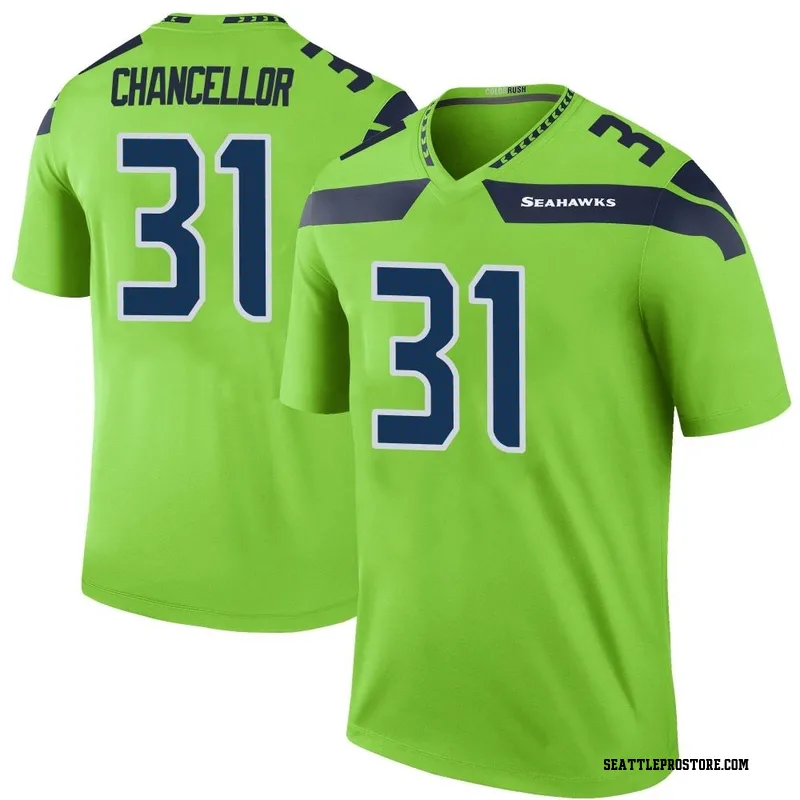 Green Men's Kam Chancellor Seattle Seahawks Legend Color Rush Neon Jersey