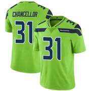 Green Men's Kam Chancellor Seattle Seahawks Limited Color Rush Neon Jersey
