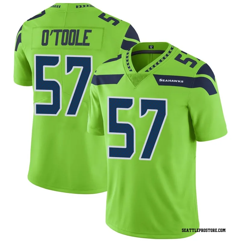 Green Youth Connor O'Toole Seattle Seahawks Limited Color Rush Neon Jersey