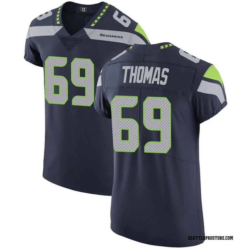 Navy Men's Bubba Thomas Seattle Seahawks Elite Team Color Vapor Untouchable Jersey