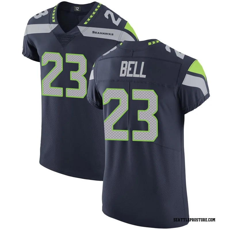 Navy Men's D'Anthony Bell Seattle Seahawks Elite Team Color Vapor Untouchable Jersey