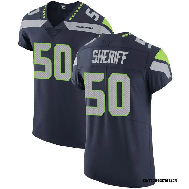 Navy Men's Jamie Sheriff Seattle Seahawks Elite Team Color Vapor Untouchable Jersey
