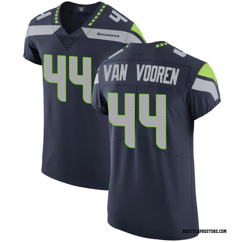 Navy Men's Mitch Van Vooren Seattle Seahawks Elite Team Color Vapor Untouchable Jersey