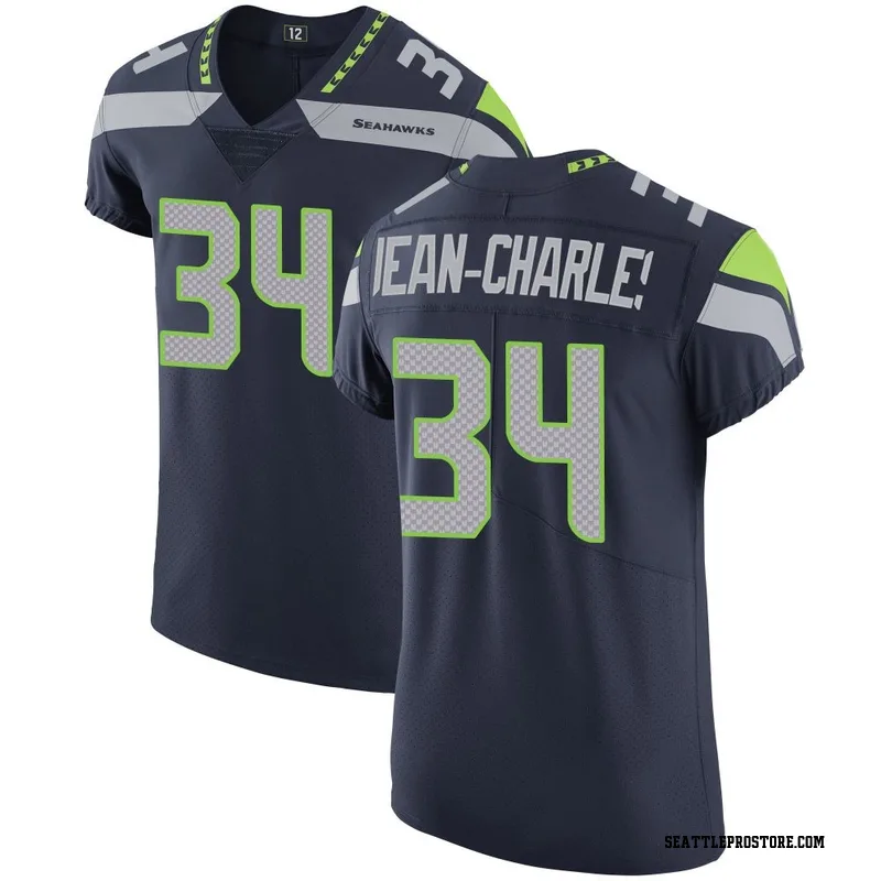 Navy Men's Shemar Jean-Charles Seattle Seahawks Elite Team Color Vapor Untouchable Jersey