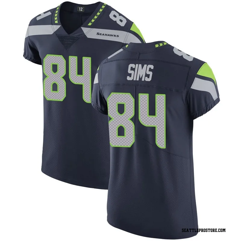 Navy Men's Steven Sims Seattle Seahawks Elite Team Color Vapor Untouchable Jersey