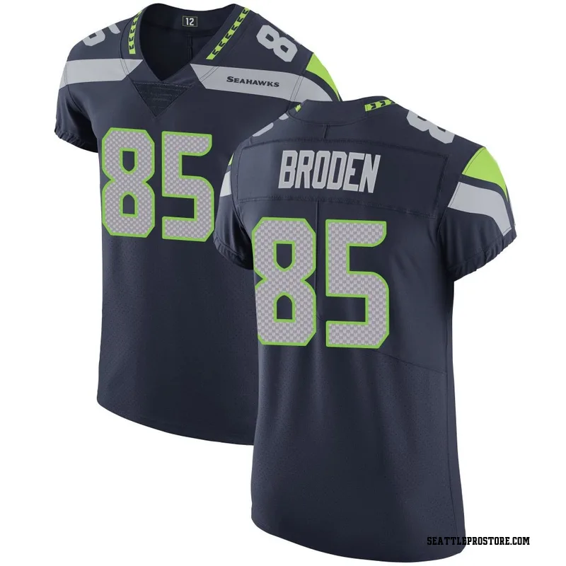 Navy Men's Tyrone Broden Seattle Seahawks Elite Team Color Vapor Untouchable Jersey