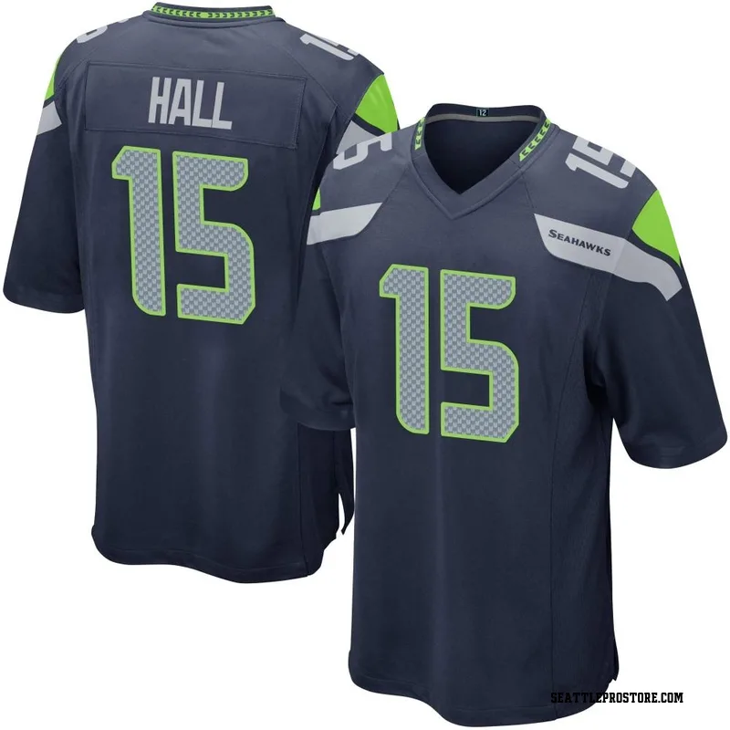 Navy Youth Jaren Hall Seattle Seahawks Game Team Color Jersey