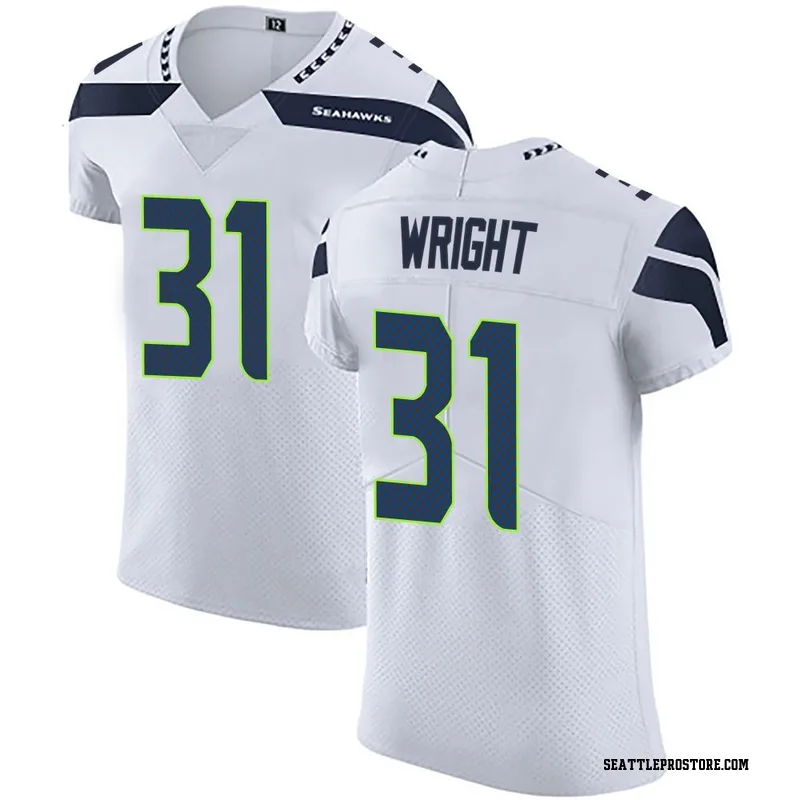 White Men's Jacardia Wright Seattle Seahawks Elite Vapor Untouchable Jersey