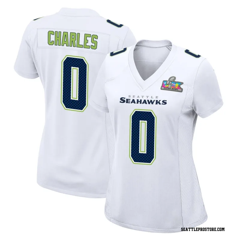 White Women's Irvin Charles Seattle Seahawks Game Tundra Fashion Super Bowl LX Patch Jersey